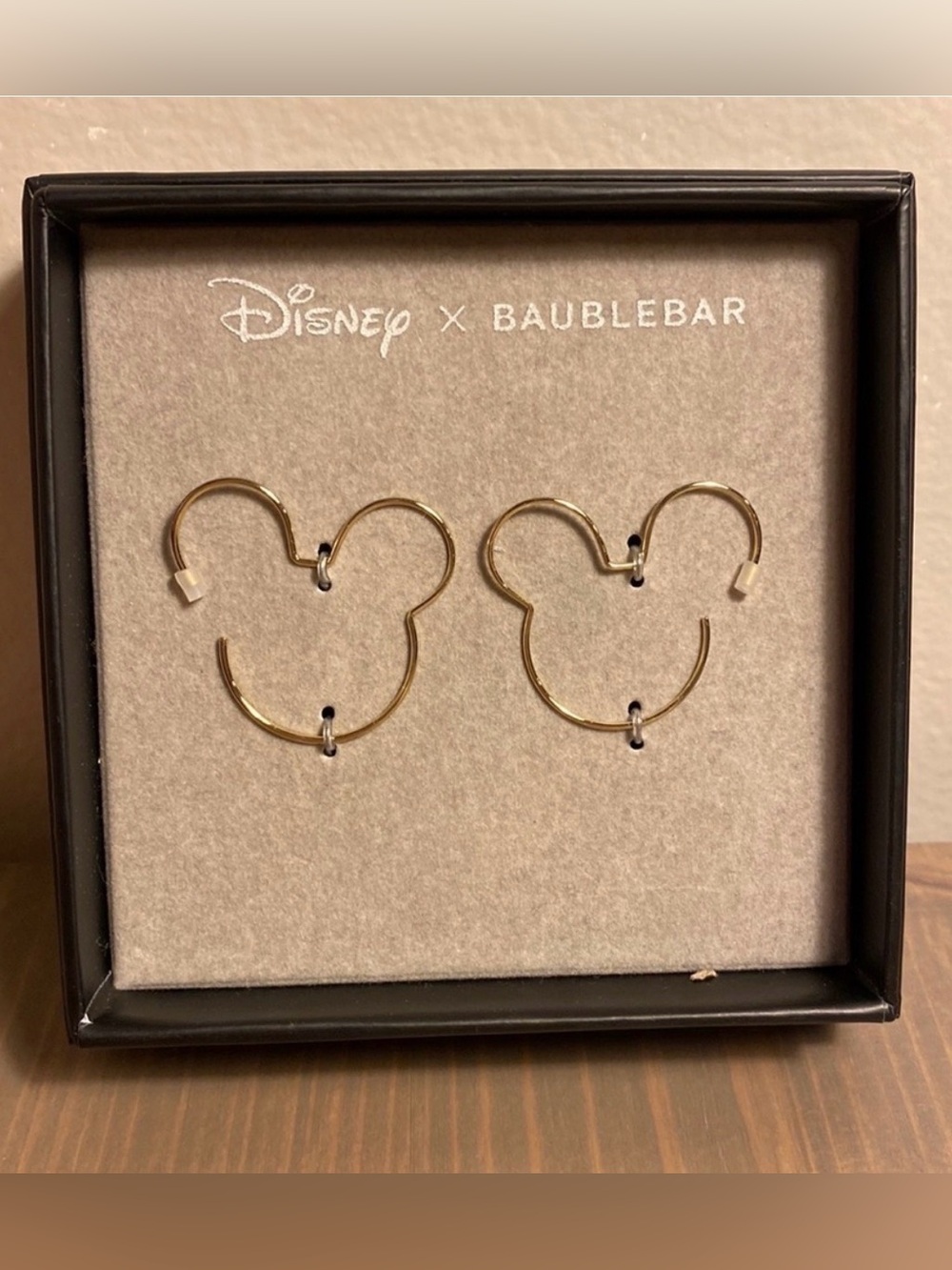 Disney x Baublebar Mickey Gold Hoop Earrings